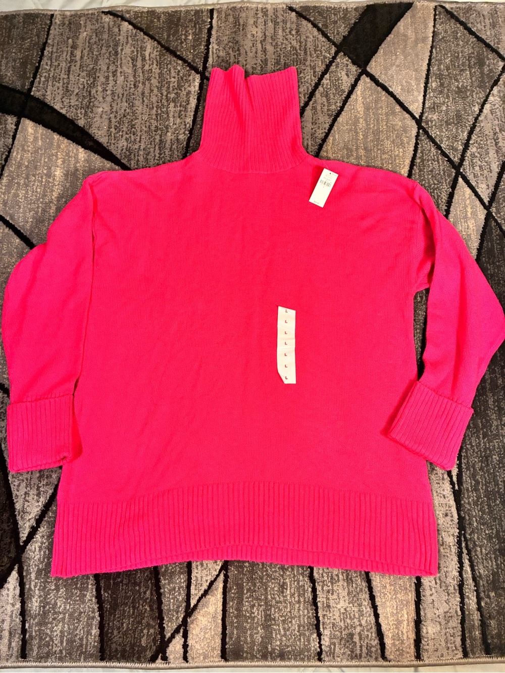 Old Navy Hot Pink Turtleneck Sweater